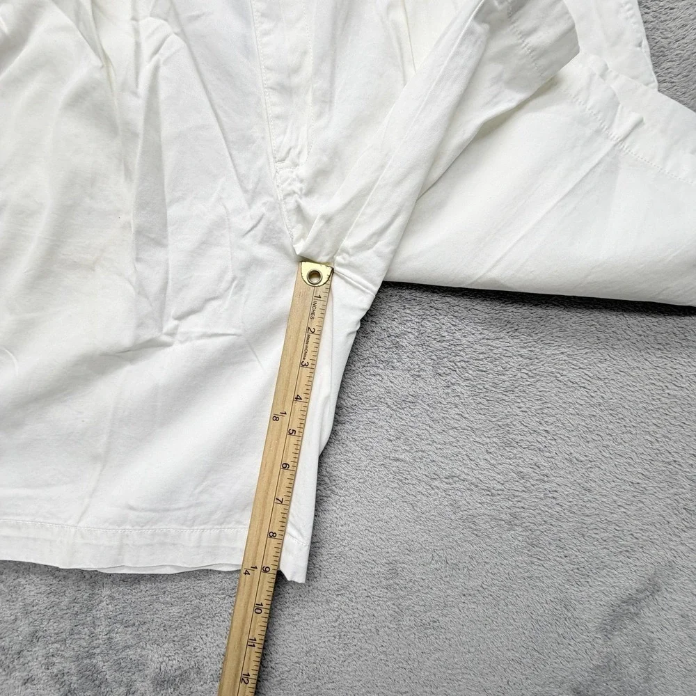 Polo Ralph Lauren Shorts Mens 38 White Chino Pleated Tyler Pockets